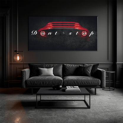 Ferrari Don't Stop Wall Art Motivational Sport Car Canvas