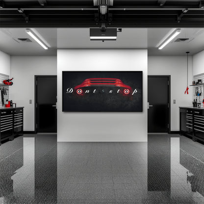 Ferrari Don't Stop Wall Art Motivational Sport Car Canvas