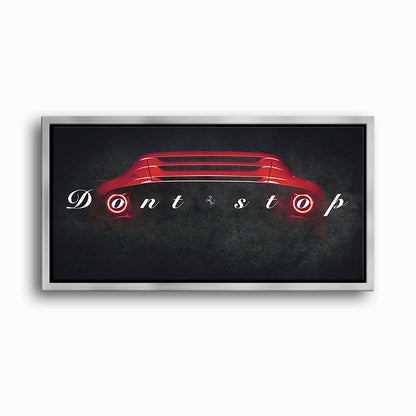 Ferrari Don't Stop Wall Art Motivational Sport Car Canvas