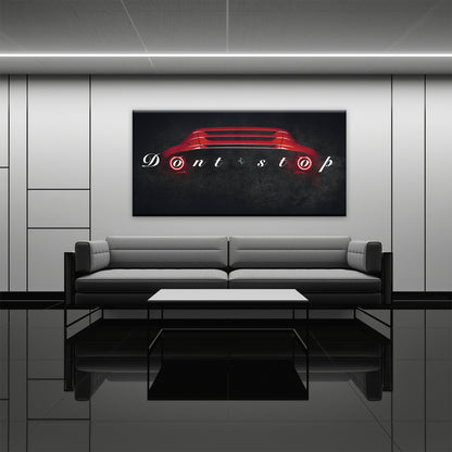 Ferrari Don't Stop Wall Art Motivational Sport Car Canvas