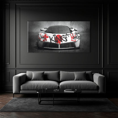 Ferrari LaFerrari Graffiti King Wall Art