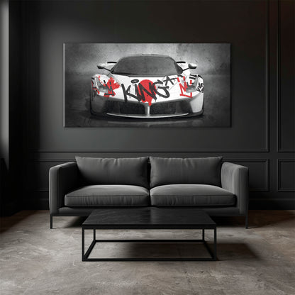 Ferrari LaFerrari Graffiti King Wall Art