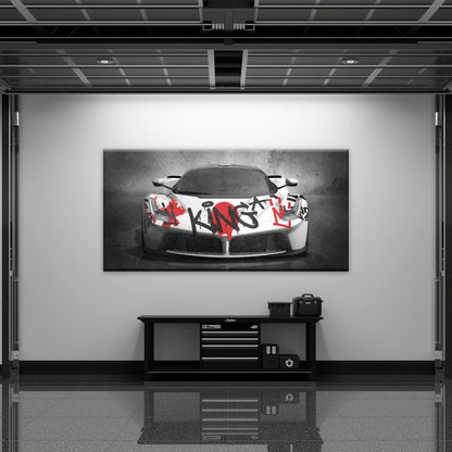 Ferrari LaFerrari Graffiti King Wall Art