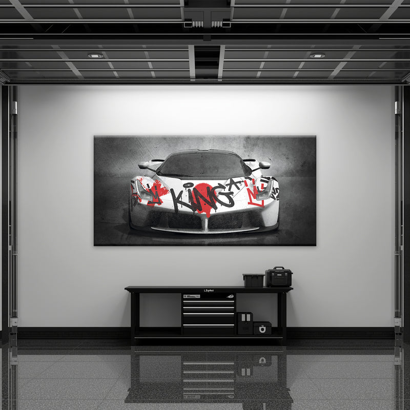 Ferrari LaFerrari Graffiti King Wall Art