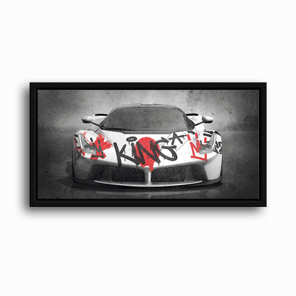 Ferrari LaFerrari Graffiti King Wall Art