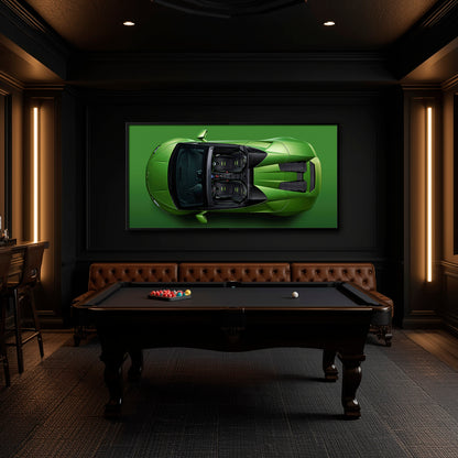 Lamborghini Huracán Spyder Green Wall Art