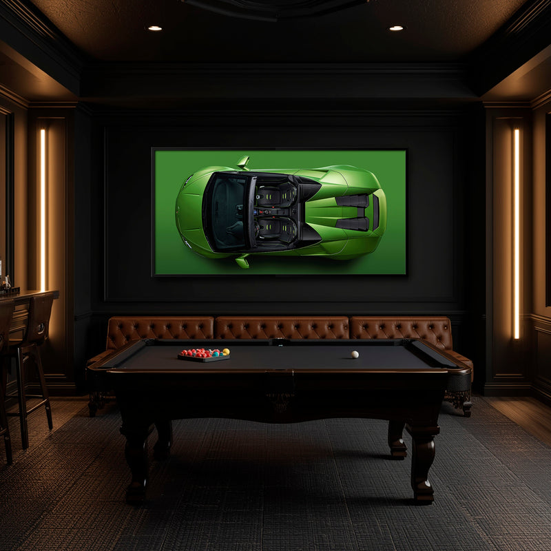 Lamborghini Huracán Spyder Green Wall Art
