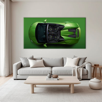 Lamborghini Huracán Spyder Green Wall Art
