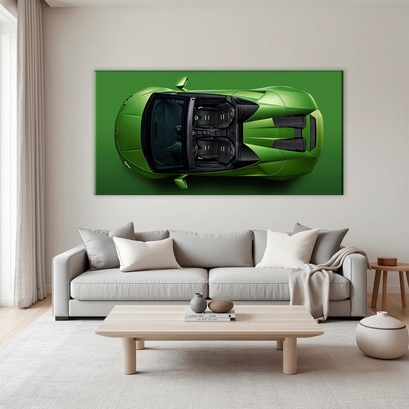 Lamborghini Huracán Spyder Green Wall Art
