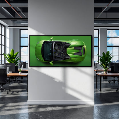 Lamborghini Huracán Spyder Green Wall Art