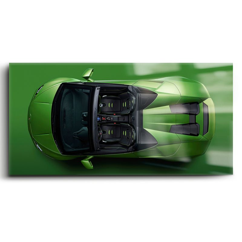 Lamborghini Huracán Spyder Green Wall Art