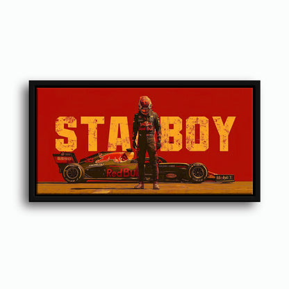 Max Verstappen Red Bull F1 Starboy Wall Art