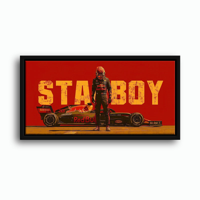 Max Verstappen Red Bull F1 Starboy Wall Art
