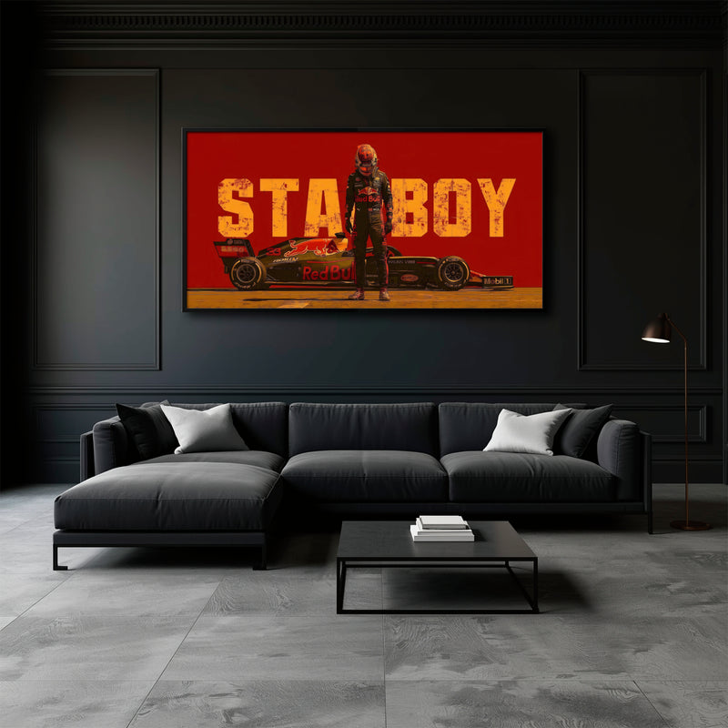 Max Verstappen Red Bull F1 Starboy Wall Art