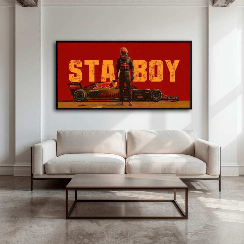 Max Verstappen Red Bull F1 Starboy Wall Art