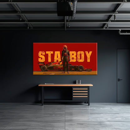 Max Verstappen Red Bull F1 Starboy Wall Art