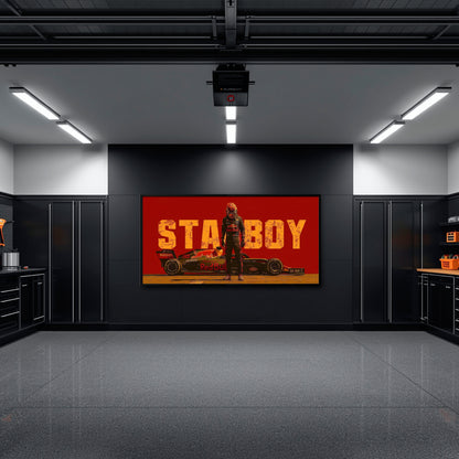 Max Verstappen Red Bull F1 Starboy Wall Art
