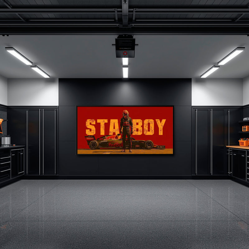 Max Verstappen Red Bull F1 Starboy Wall Art