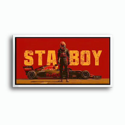 Max Verstappen Red Bull F1 Starboy Wall Art