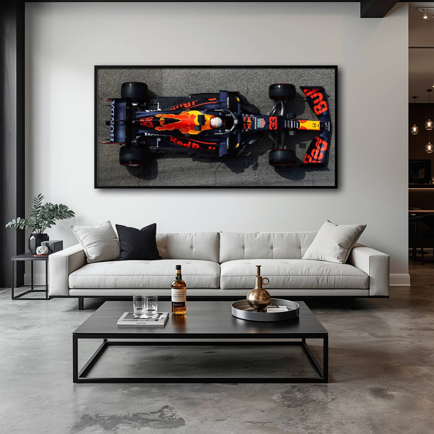 Red Bull Racing Honda RB16B No. 33 Max Verstappen Canvas Wall Art