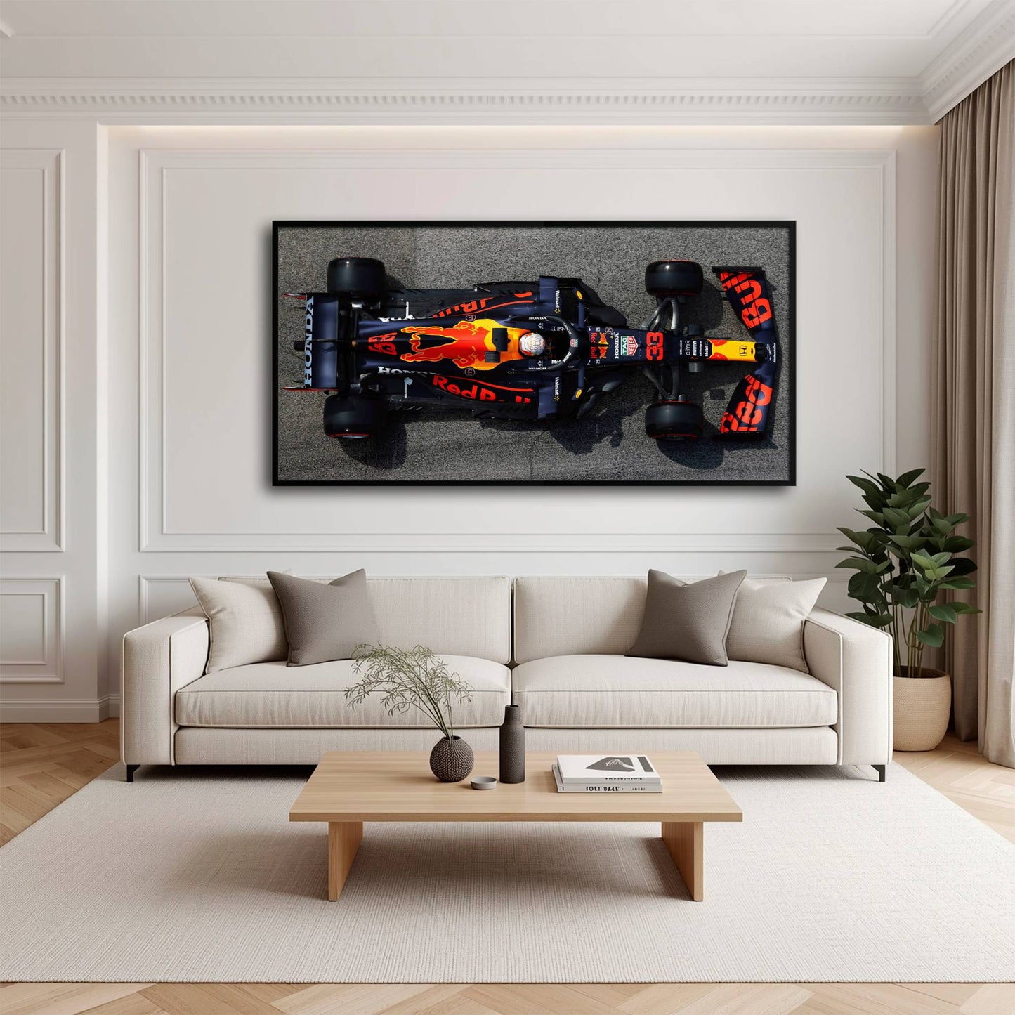 Red Bull Racing Honda RB16B No. 33 Max Verstappen Canvas Wall Art