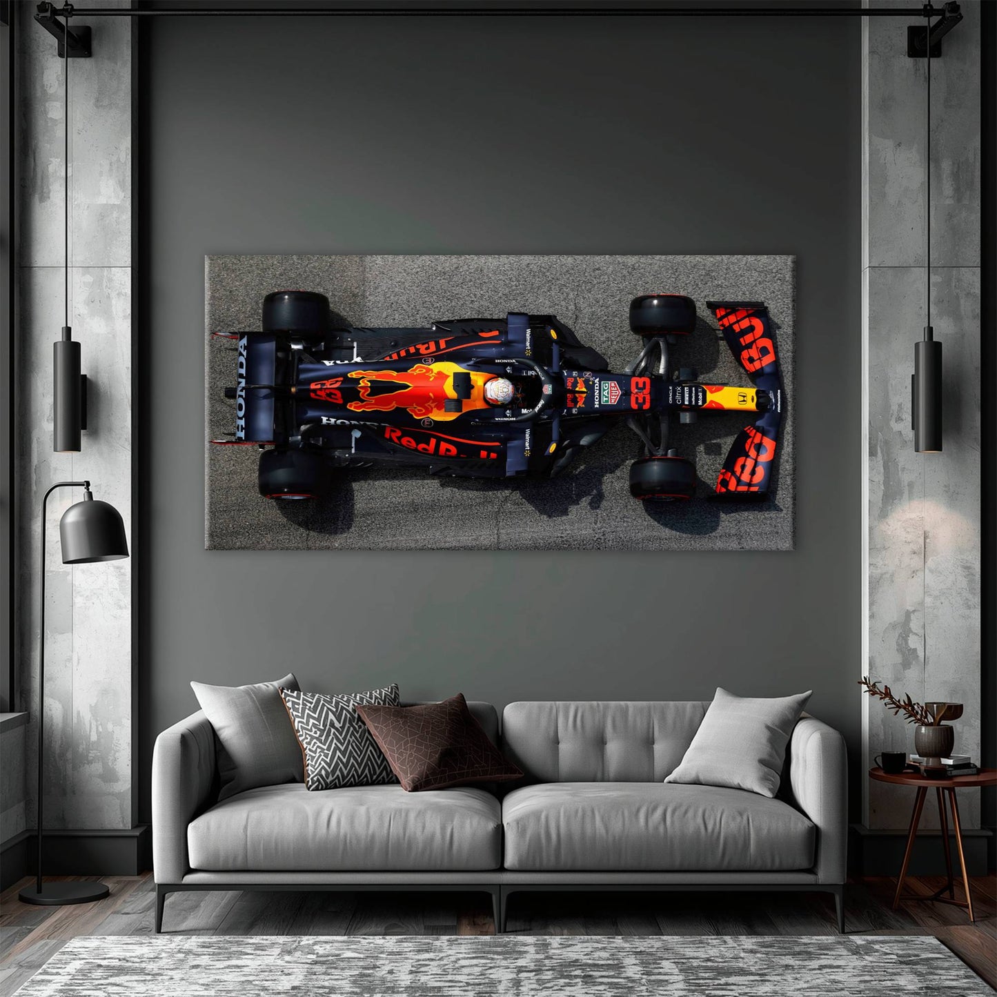 Red Bull Racing Honda RB16B No. 33 Max Verstappen Canvas Wall Art