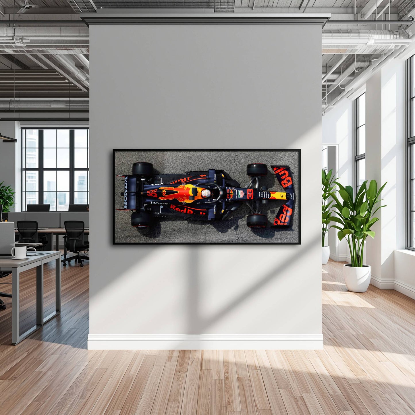 Red Bull Racing Honda RB16B No. 33 Max Verstappen Canvas Wall Art