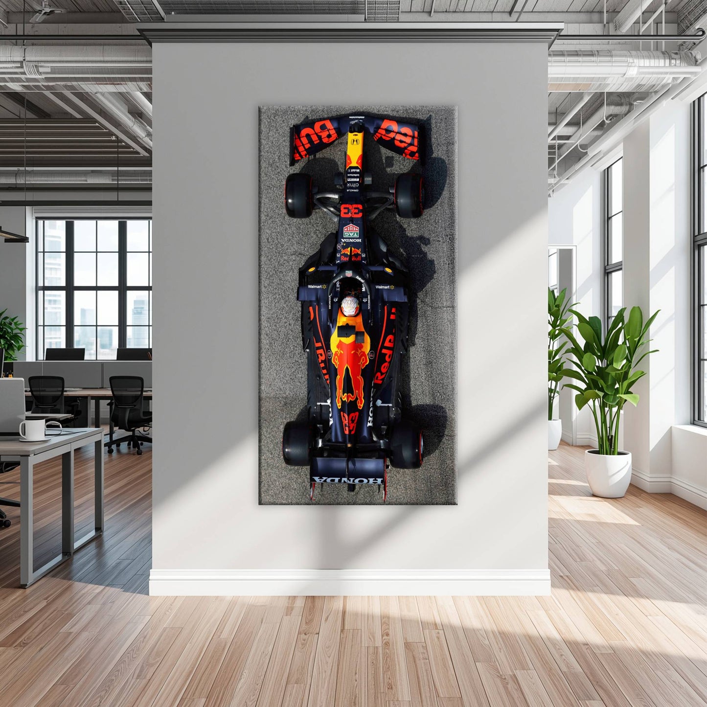 Red Bull Racing Honda RB16B No. 33 Max Verstappen Canvas Wall Art