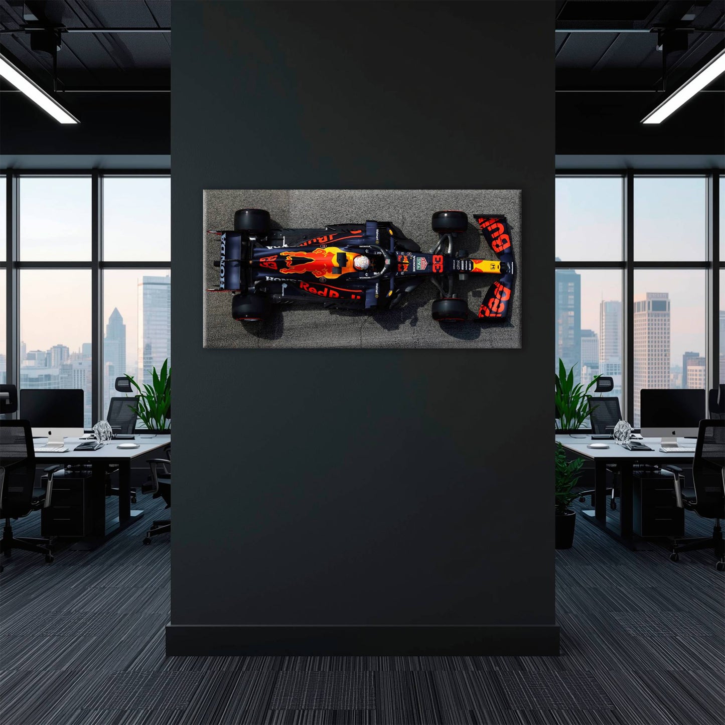 Red Bull Racing Honda RB16B No. 33 Max Verstappen Canvas Wall Art