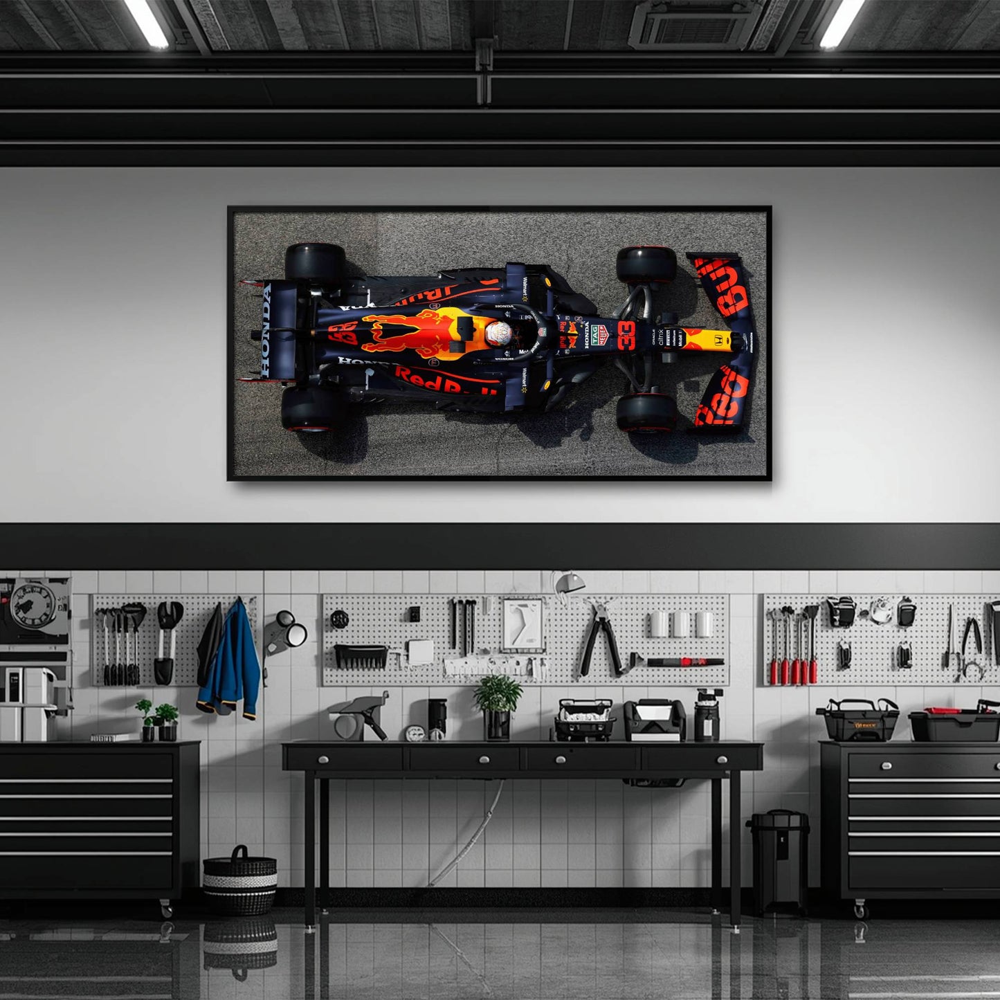 Red Bull Racing Honda RB16B No. 33 Max Verstappen Canvas Wall Art