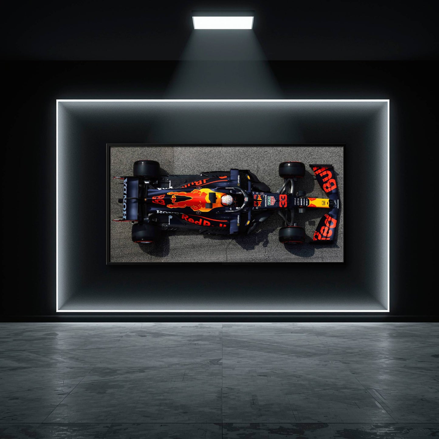Red Bull Racing Honda RB16B No. 33 Max Verstappen Canvas Wall Art