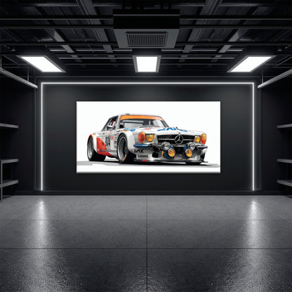 Mercedes-Benz 300 SL Gullwing Racing Canvas Wall Art