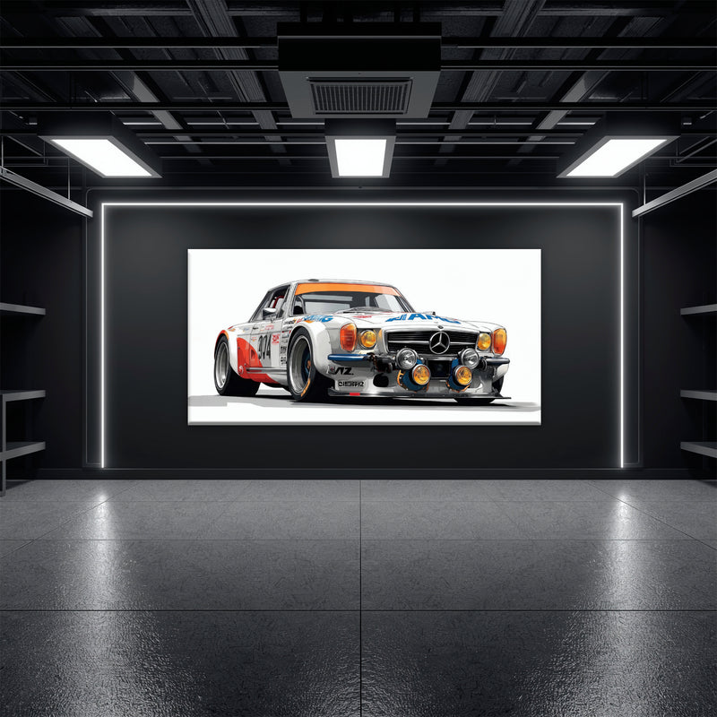 Mercedes-Benz 300 SL Gullwing Racing Canvas Wall Art