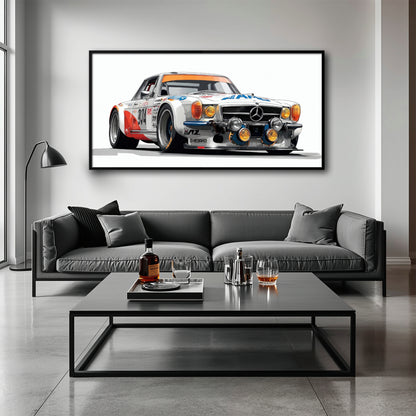 Mercedes-Benz 300 SL Gullwing Racing Canvas Wall Art
