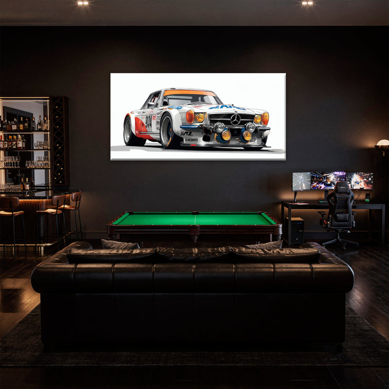 Mercedes-Benz 300 SL Gullwing Racing Canvas Wall Art