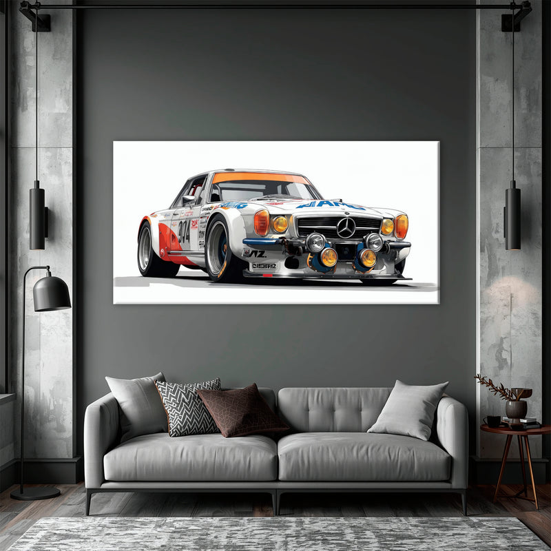 Mercedes-Benz 300 SL Gullwing Racing Canvas Wall Art