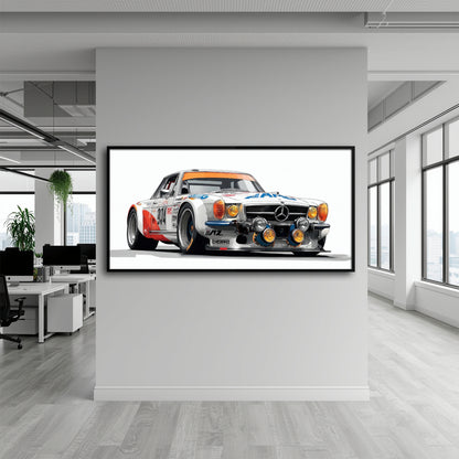 Mercedes-Benz 300 SL Gullwing Racing Canvas Wall Art