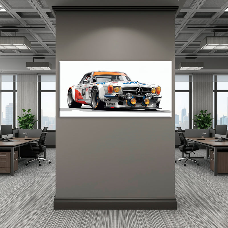 Mercedes-Benz 300 SL Gullwing Racing Canvas Wall Art