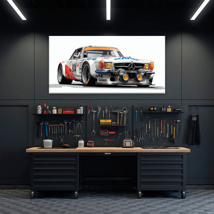 Mercedes-Benz 300 SL Gullwing Racing Canvas Wall Art