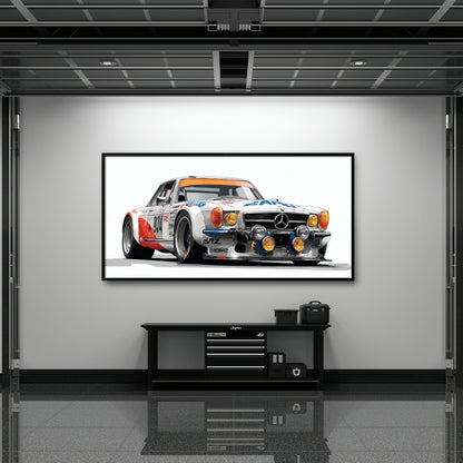 Mercedes-Benz 300 SL Gullwing Racing Canvas Wall Art