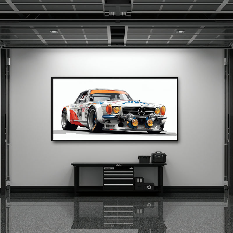 Mercedes-Benz 300 SL Gullwing Racing Canvas Wall Art