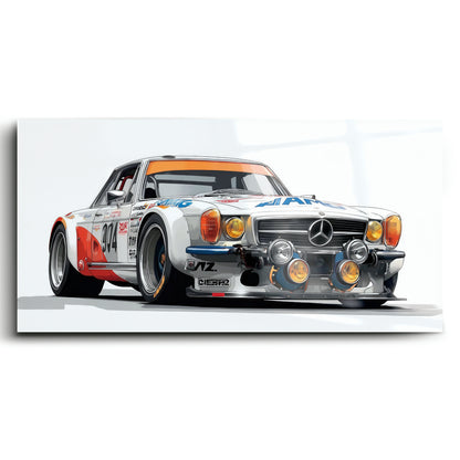Mercedes-Benz 300 SL Gullwing Racing Canvas Wall Art