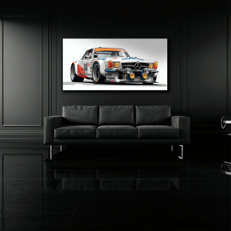 Mercedes-Benz 300 SL Gullwing Racing Canvas Wall Art