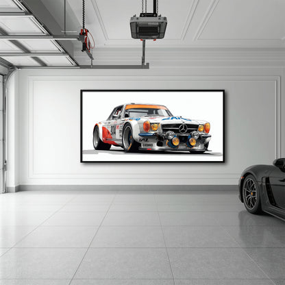 Mercedes-Benz 300 SL Gullwing Racing Canvas Wall Art