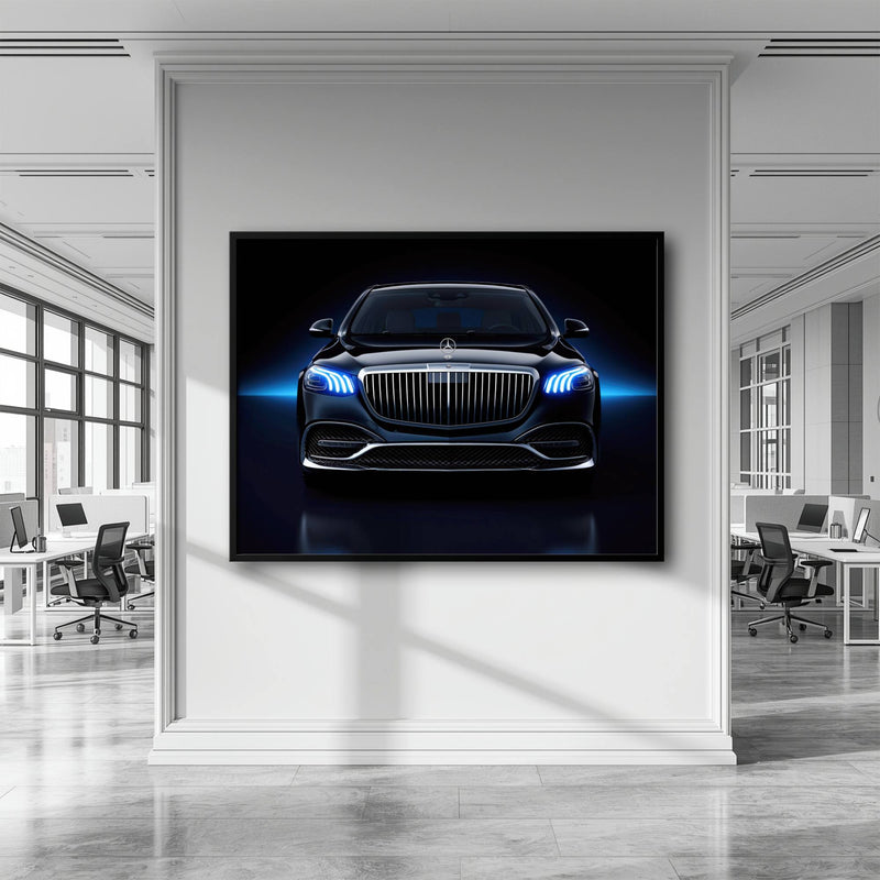 Black Mercedes-Maybach Blue Sovereign Wall Art