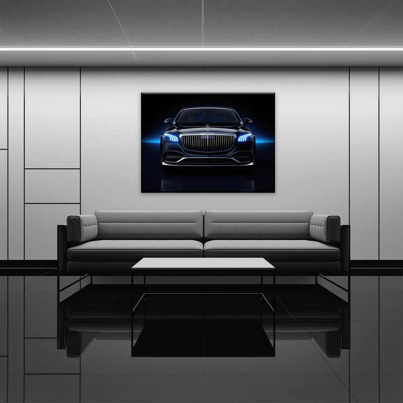 Black Mercedes-Maybach Blue Sovereign Wall Art