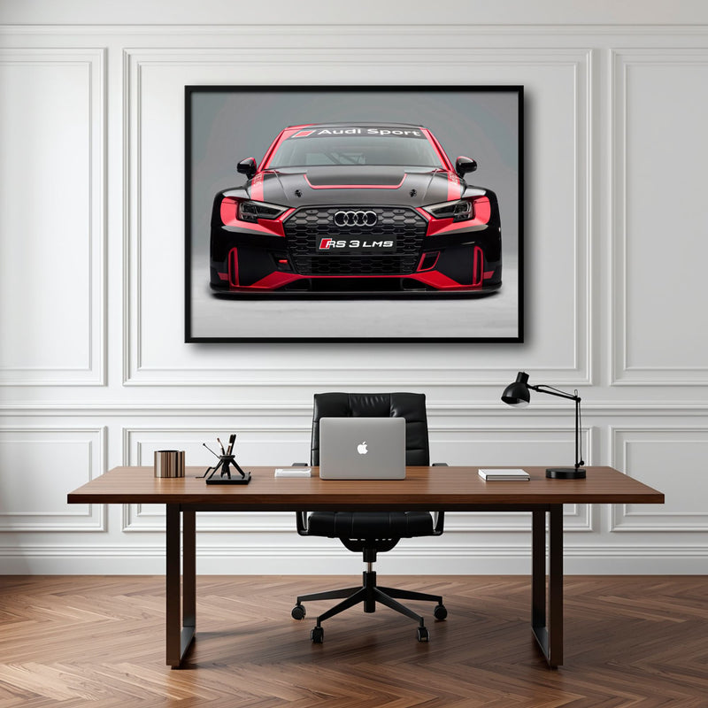 Audi RS 3 LMS Racing Wall Art Sport Car Canvas