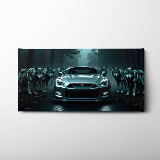 Nissan GT-R R35 Wall Art Motivational Canvas Print