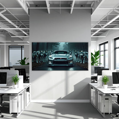 Nissan GT-R R35 Wall Art Motivational Canvas Print