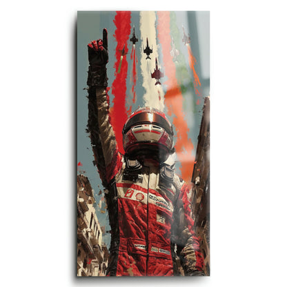 Racing Driver Victory Run Wall Art